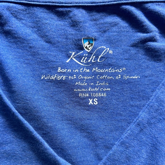 Kuhl Faux Wrap Ruched Long Sleeves Cotton Jersey Dress - Picture 8 of 8